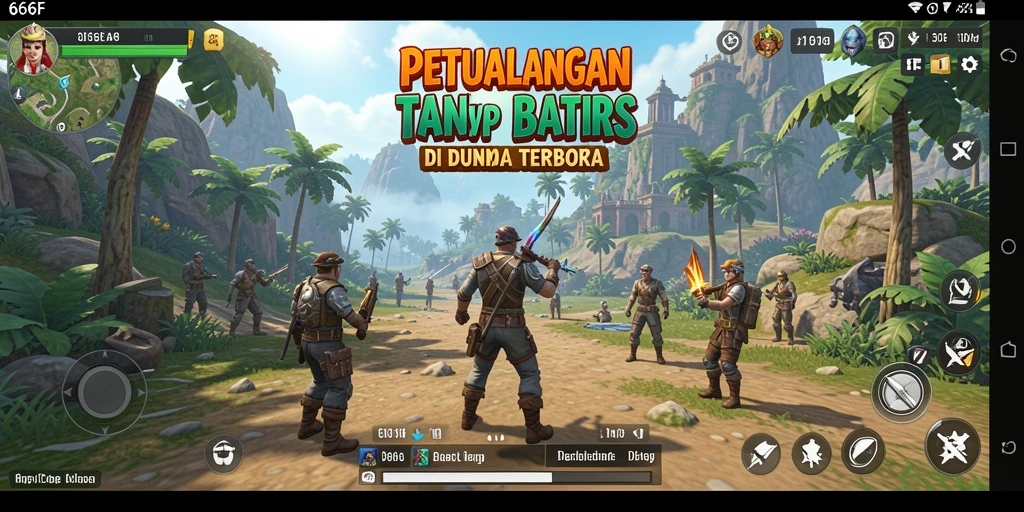 Gameplay menakjubkan di dunia 666F yang penuh petualangan.