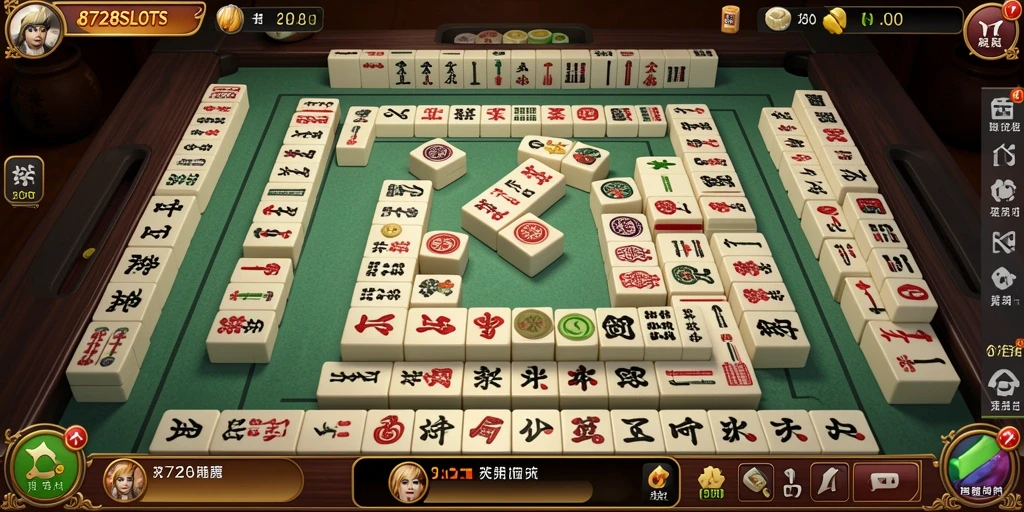 Screenshot gameplay 8728SLOTS yang menampilkan keseruan permainan Mahjong.