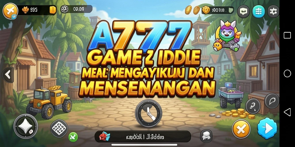 Menampilkan gameplay A7777 yang menarik dalam genre Idle.