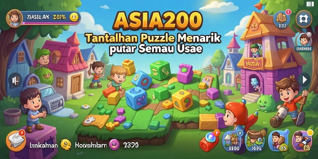 Tampilan gameplay ASIA200 yang menantang dan menarik.