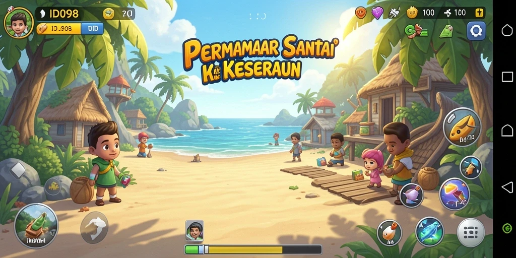 Screenshot gameplay ID098 menampilkan keseruan yang menghibur.