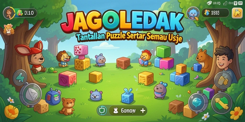 Tampilkan gameplay menarik dari JAGOLEDAK yang penuh teka-teki.