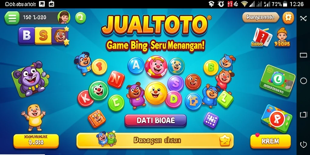 Gameplay seru Bingo di JUALTOTO dengan tampilan menarik.