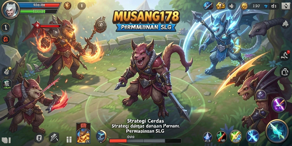Tampilan menarik dari gameplay <strong>MUSANG178</strong> dengan strategi SLG yang mendalam.