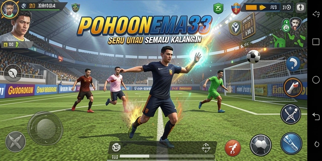 Tampilan menarik dari gameplay POHONEMAS33 dengan berbagai cabang olahraga.