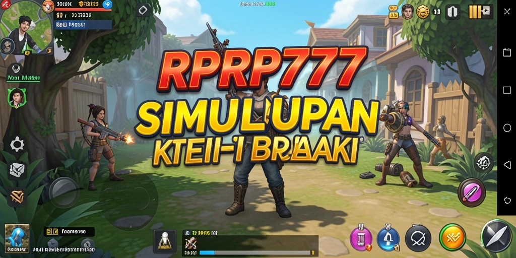 Tampilan gameplay RPRP777 menampilkan karakter yang berinteraksi dalam dunia simulasi.