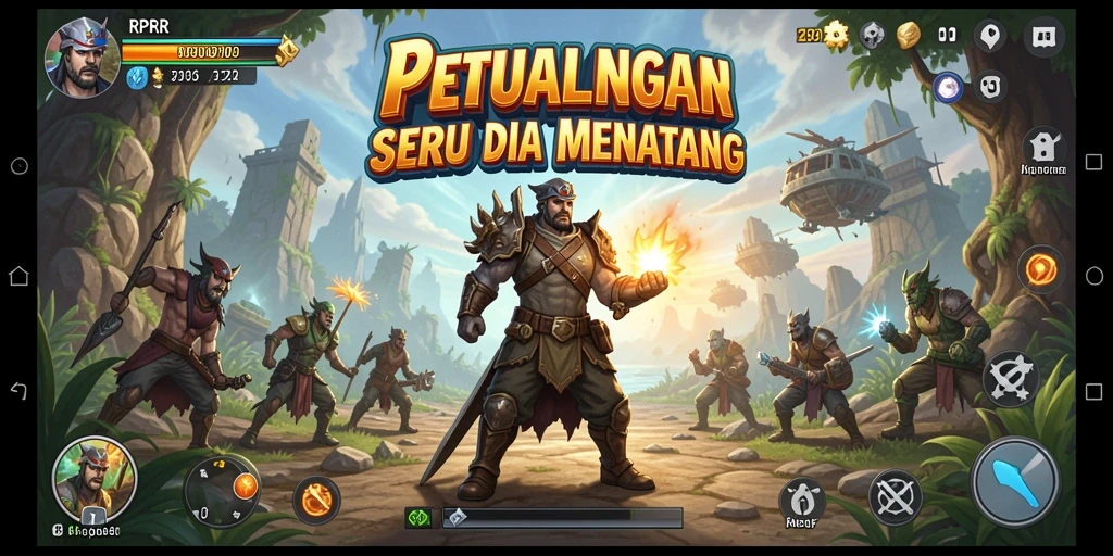 Tangkapan layar gameplay RPRR yang menampilkan petualangan yang menegangkan.