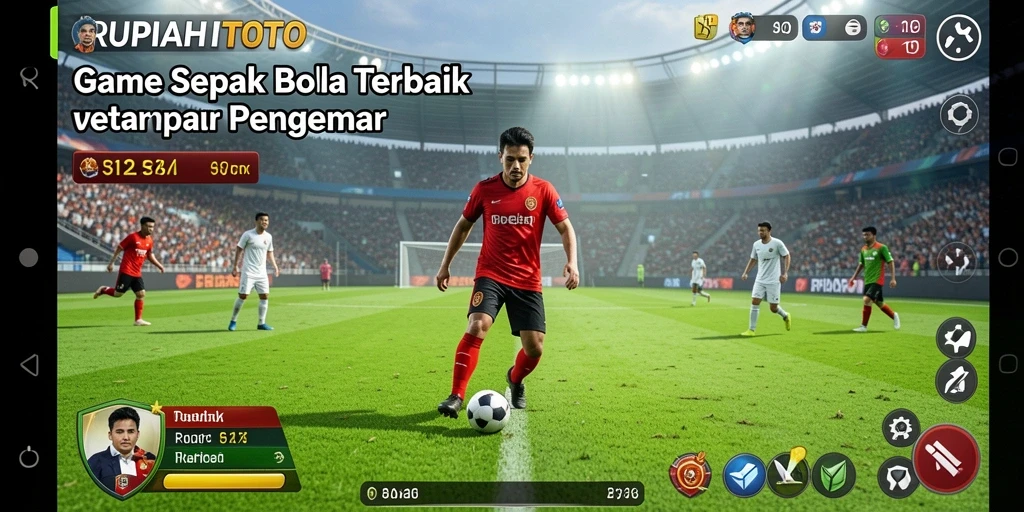 Tangkapan layar RUPIAHTOTO menunjukkan aksi seru di lapangan sepak bola.