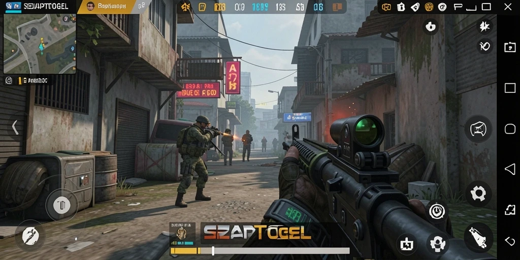 Tangkapan layar gameplay SEDAPTOGEL yang menunjukkan aksi seru penuh adrenalin.
