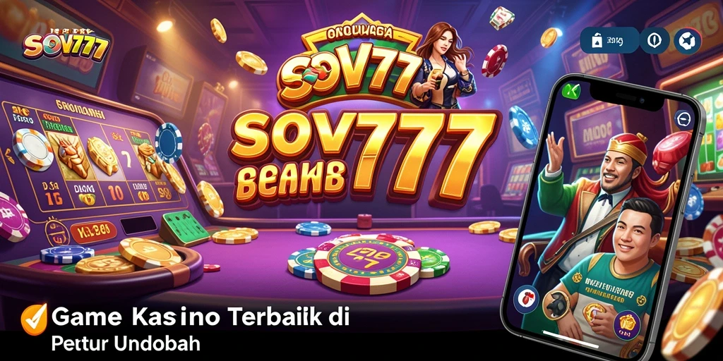 Tampilan gameplay menarik dari SOV777 yang menampilkan permainan Kasino.